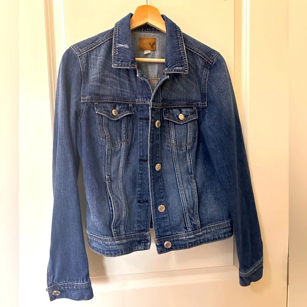 American Eagle Jean Jacket M - Picture 2 of 4